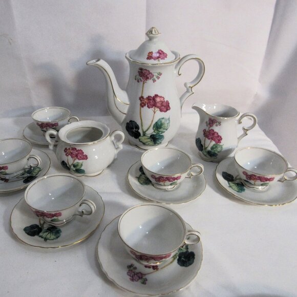 Vintage Tea Set Cherry Blossom SGK China Occupided Japan - Picture 1 of 14